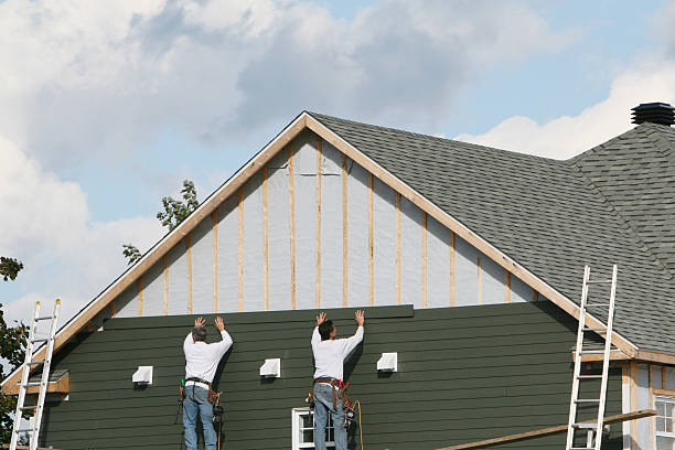 Professional Siding technician working in Houtzdale, PA